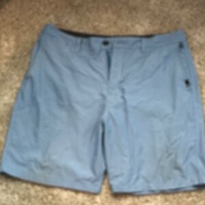Quiksilver Light Blue Flat Front Shorts